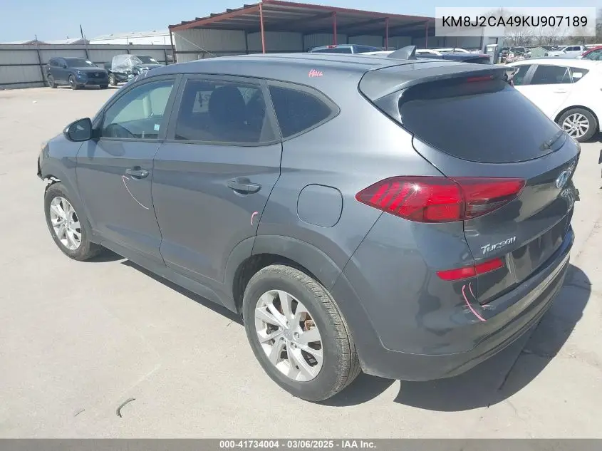 2019 Hyundai Tucson Se VIN: KM8J2CA49KU907189 Lot: 41734004