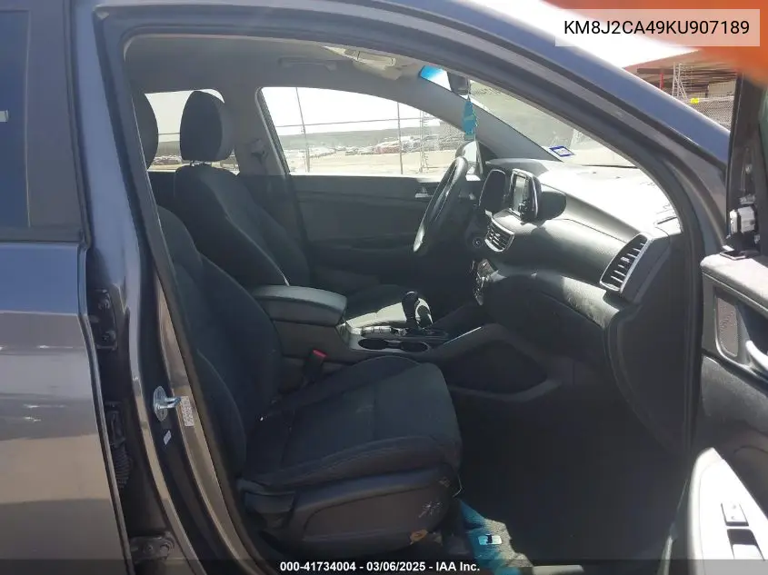 2019 Hyundai Tucson Se VIN: KM8J2CA49KU907189 Lot: 41734004