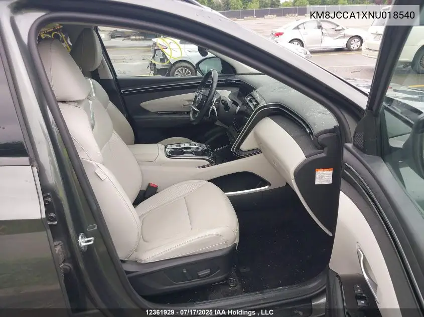 2022 Hyundai Tucson Hybrid Ultimate VIN: KM8JCCA1XNU018540 Lot: 12361929