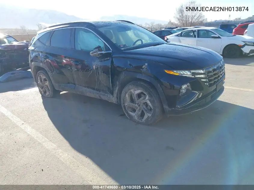 2022 Hyundai Tucson Limited VIN: 5NMJECAE2NH013874 Lot: 41749680