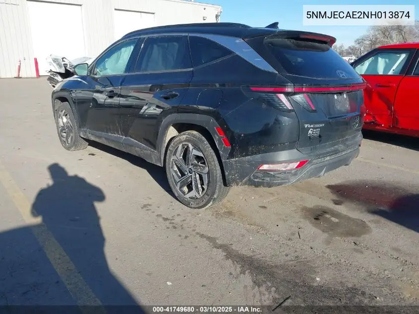 2022 Hyundai Tucson Limited VIN: 5NMJECAE2NH013874 Lot: 41749680
