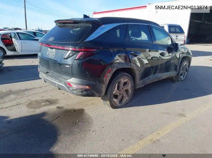 2022 Hyundai Tucson Limited VIN: 5NMJECAE2NH013874 Lot: 41749680