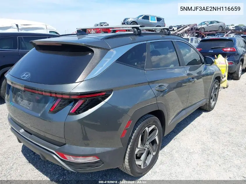 2022 Hyundai Tucson Sel VIN: 5NMJF3AE2NH116659 Lot: 41929818