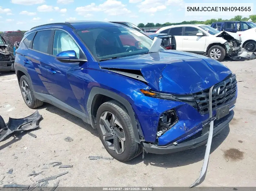 2022 Hyundai Tucson Sel VIN: 5NMJCCAE1NH094565 Lot: 42234187