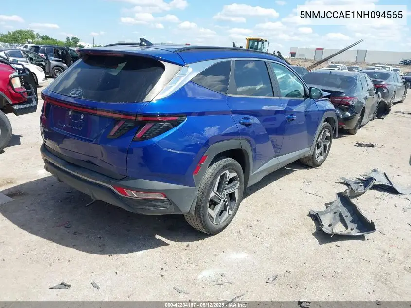 2022 Hyundai Tucson Sel VIN: 5NMJCCAE1NH094565 Lot: 42234187