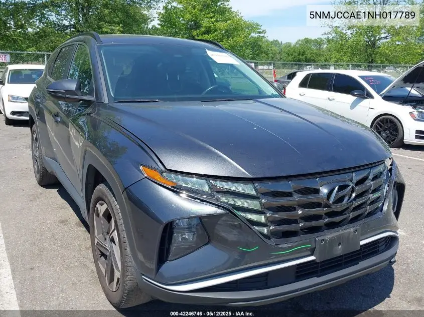 2022 Hyundai Tucson Sel VIN: 5NMJCCAE1NH017789 Lot: 42246746