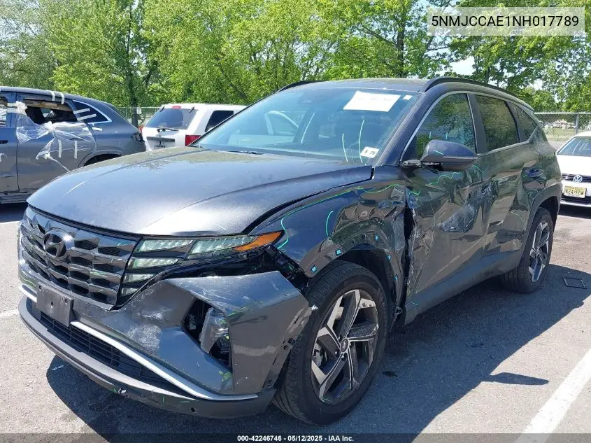 2022 Hyundai Tucson Sel VIN: 5NMJCCAE1NH017789 Lot: 42246746