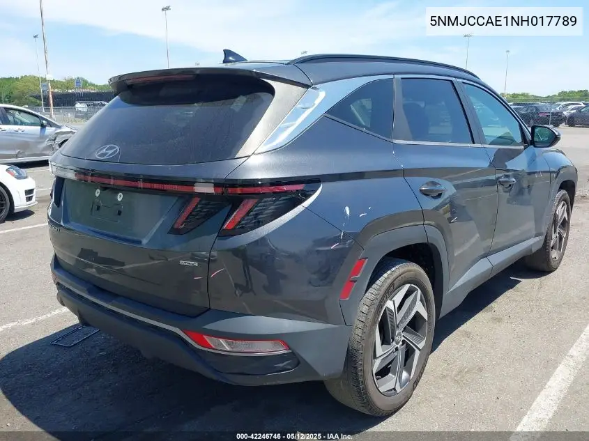 2022 Hyundai Tucson Sel VIN: 5NMJCCAE1NH017789 Lot: 42246746