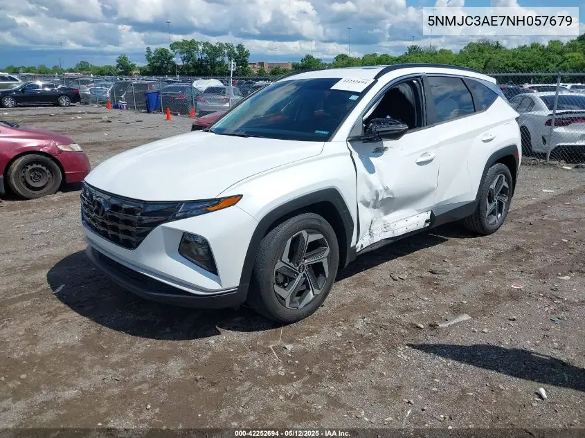2022 Hyundai Tucson Sel VIN: 5NMJC3AE7NH057679 Lot: 42252694