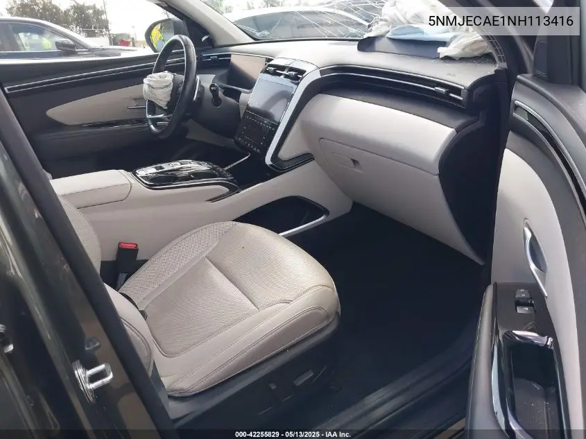 2022 Hyundai Tucson Limited VIN: 5NMJECAE1NH113416 Lot: 42255829