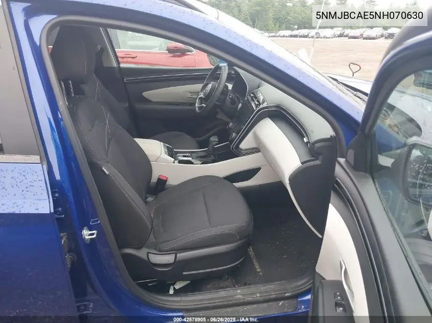 2022 Hyundai Tucson Sel VIN: 5NMJBCAE5NH070630 Lot: 42578905