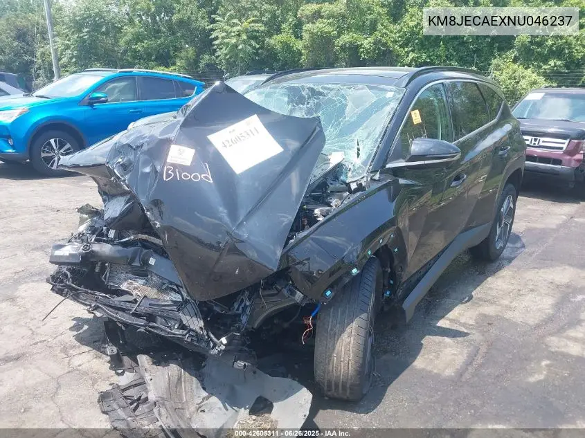 2022 Hyundai Tucson Limited VIN: KM8JECAEXNU046237 Lot: 42605311