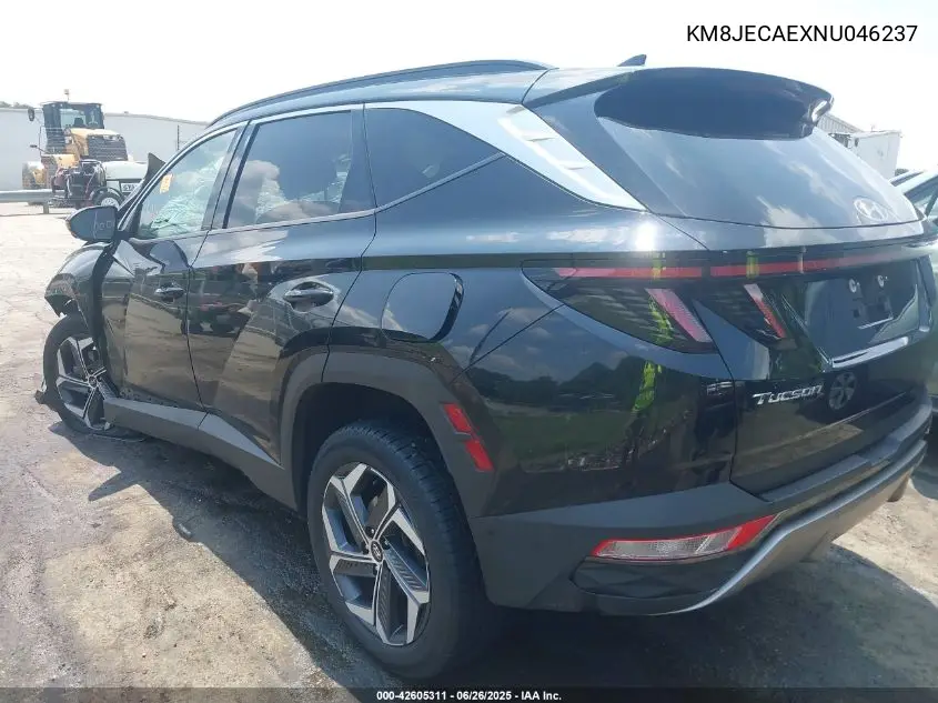 2022 Hyundai Tucson Limited VIN: KM8JECAEXNU046237 Lot: 42605311