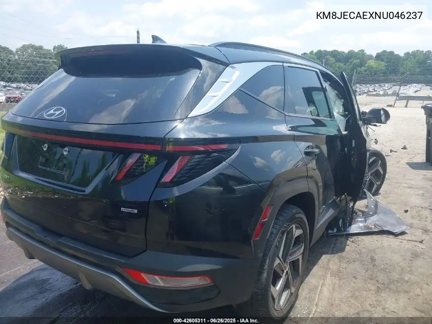 2022 Hyundai Tucson Limited VIN: KM8JECAEXNU046237 Lot: 42605311