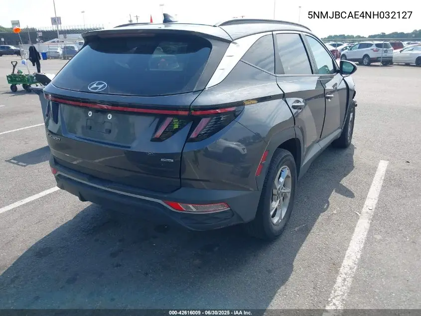 2022 Hyundai Tucson Sel VIN: 5NMJBCAE4NH032127 Lot: 42616009