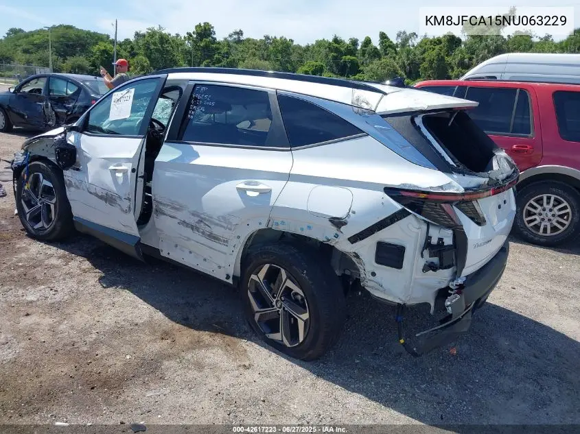 2022 Hyundai Tucson Hybrid Sel Convenience VIN: KM8JFCA15NU063229 Lot: 42617223