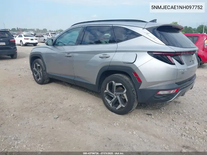 2022 Hyundai Tucson Limited VIN: 5NMJECAE1NH097752 Lot: 42796726