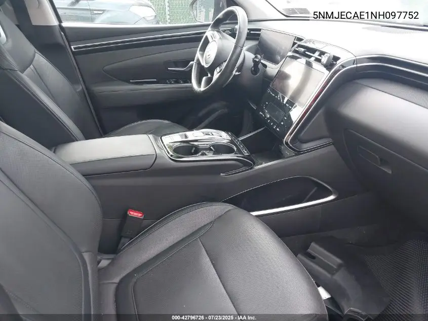2022 Hyundai Tucson Limited VIN: 5NMJECAE1NH097752 Lot: 42796726