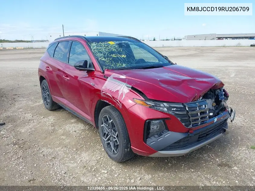 2024 Hyundai Tucson VIN: KM8JCCD19RU206709 Lot: 12335655