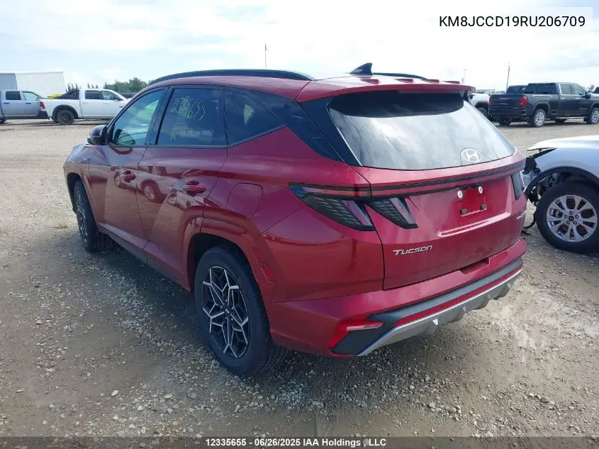 2024 Hyundai Tucson VIN: KM8JCCD19RU206709 Lot: 12335655