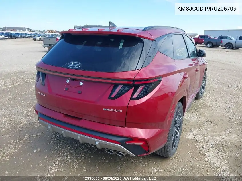2024 Hyundai Tucson VIN: KM8JCCD19RU206709 Lot: 12335655