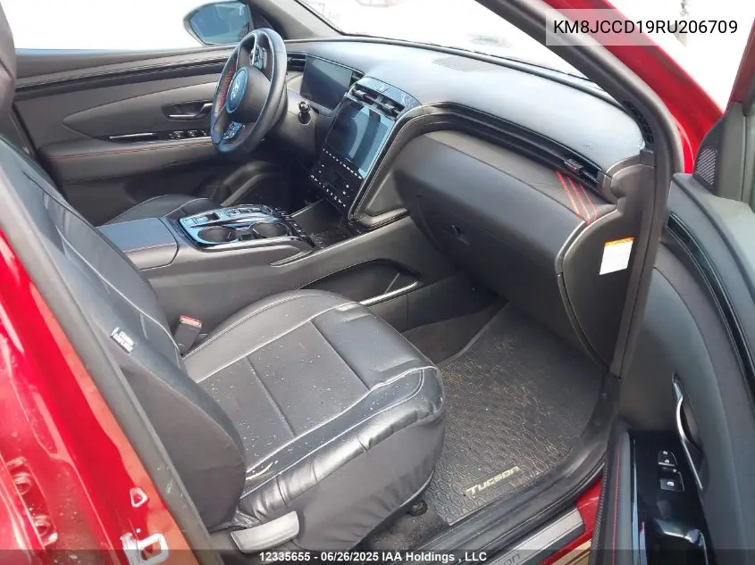 2024 Hyundai Tucson VIN: KM8JCCD19RU206709 Lot: 12335655