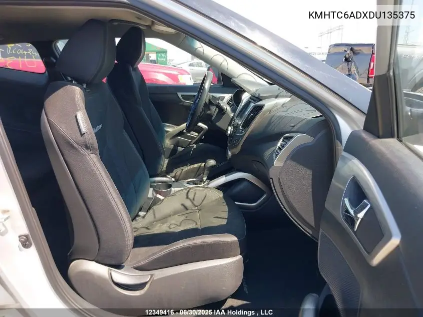 2013 Hyundai Veloster VIN: KMHTC6ADXDU135375 Lot: 12349416