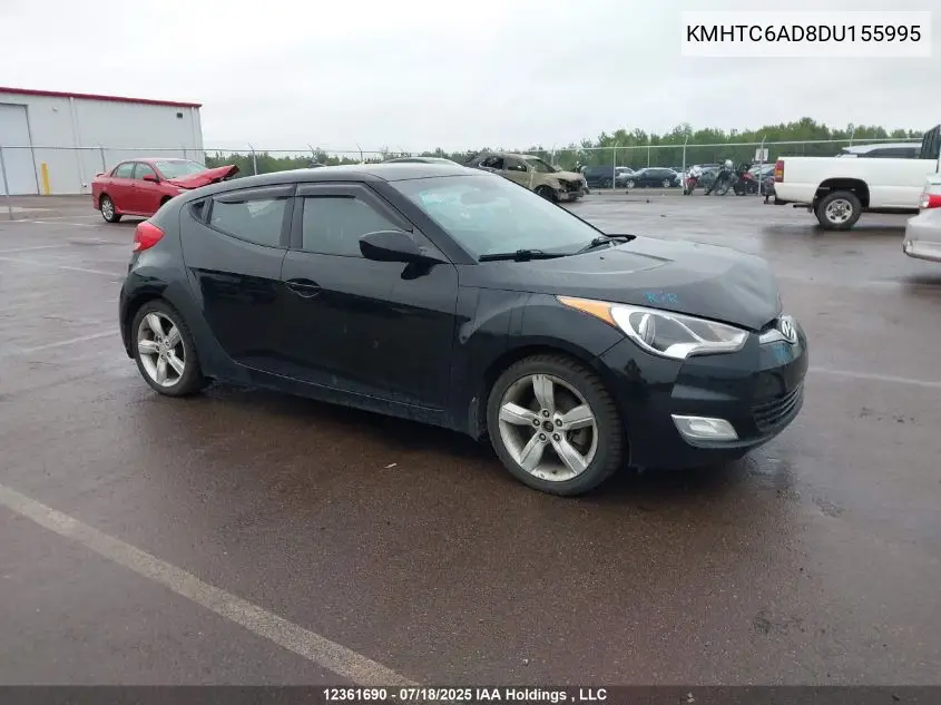 2013 Hyundai Veloster VIN: KMHTC6AD8DU155995 Lot: 12361690