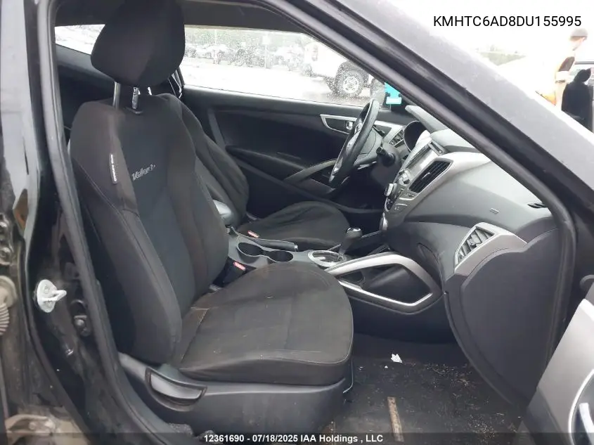 2013 Hyundai Veloster VIN: KMHTC6AD8DU155995 Lot: 12361690