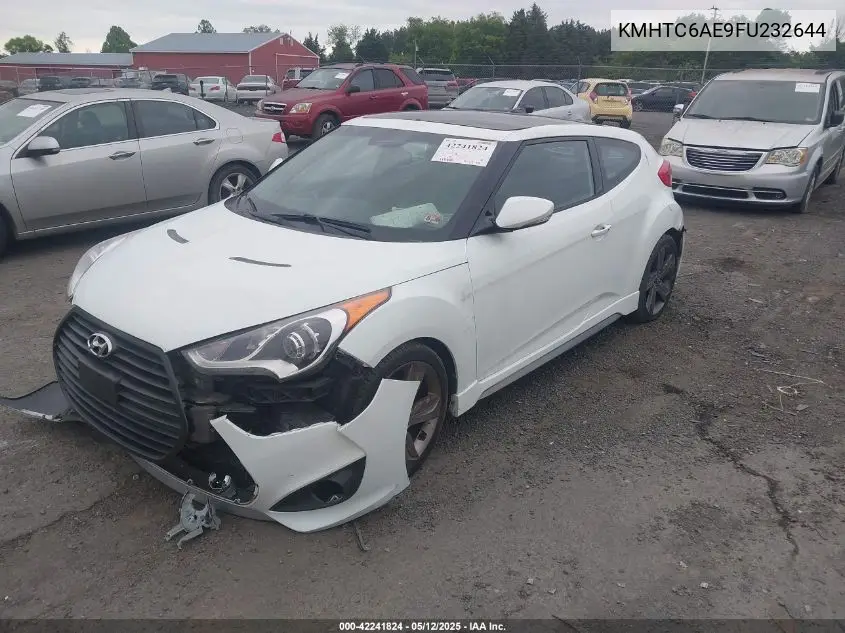 2015 Hyundai Veloster Turbo VIN: KMHTC6AE9FU232644 Lot: 42241824