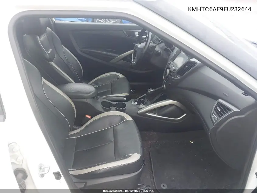 2015 Hyundai Veloster Turbo VIN: KMHTC6AE9FU232644 Lot: 42241824