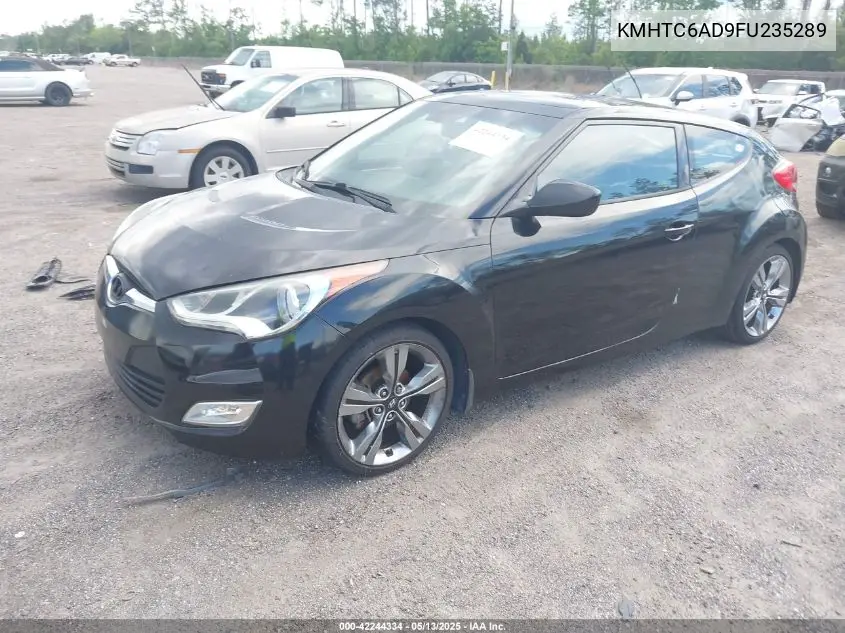 2015 Hyundai Veloster VIN: KMHTC6AD9FU235289 Lot: 42244334
