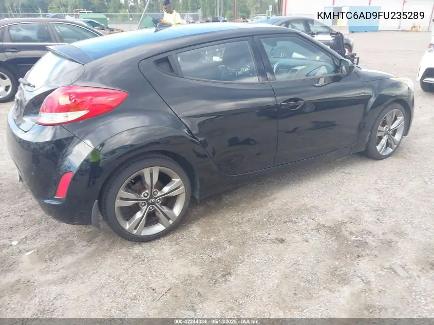 2015 Hyundai Veloster VIN: KMHTC6AD9FU235289 Lot: 42244334