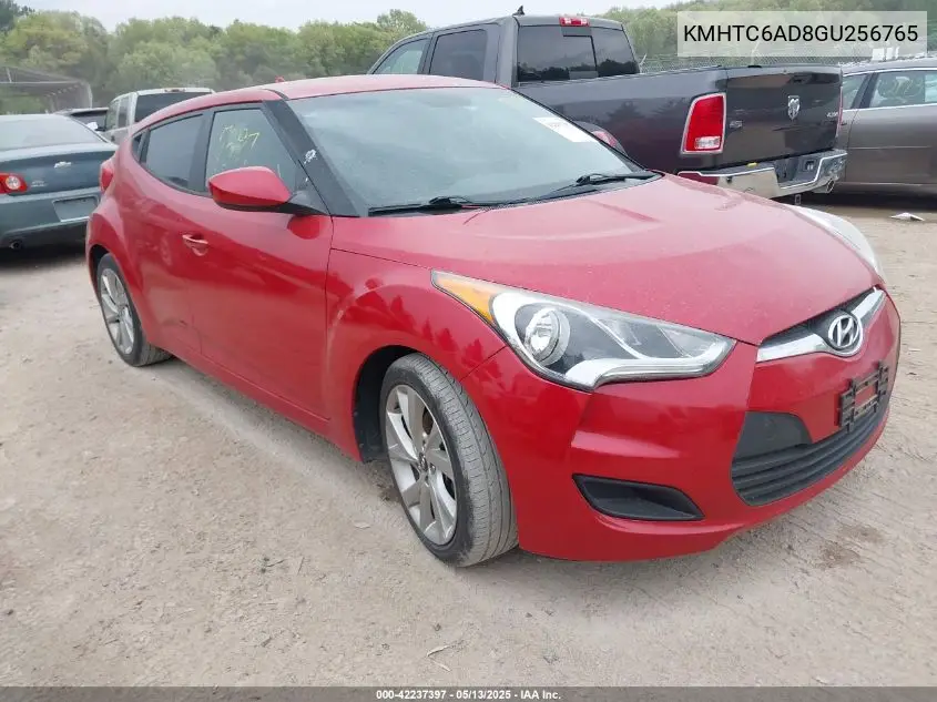 2016 Hyundai Veloster VIN: KMHTC6AD8GU256765 Lot: 42237397