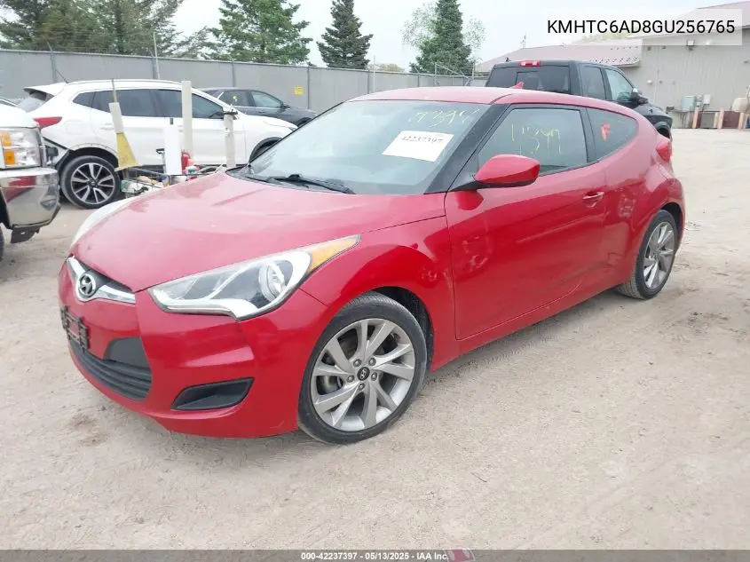 2016 Hyundai Veloster VIN: KMHTC6AD8GU256765 Lot: 42237397