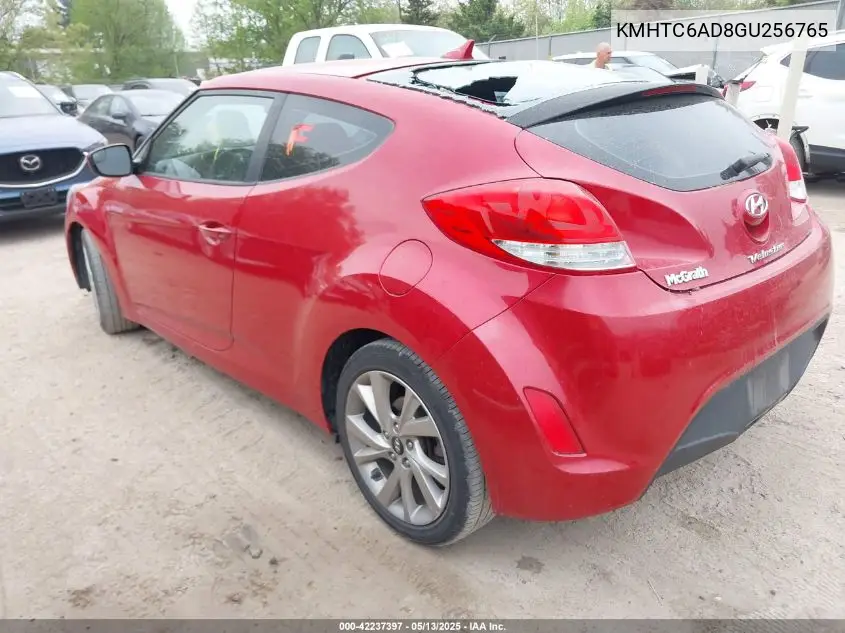2016 Hyundai Veloster VIN: KMHTC6AD8GU256765 Lot: 42237397