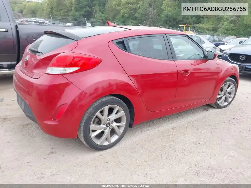 2016 Hyundai Veloster VIN: KMHTC6AD8GU256765 Lot: 42237397