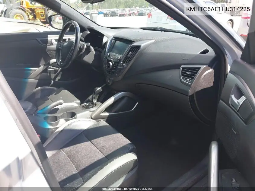 2017 Hyundai Veloster Turbo VIN: KMHTC6AE1HU314225 Lot: 42249160