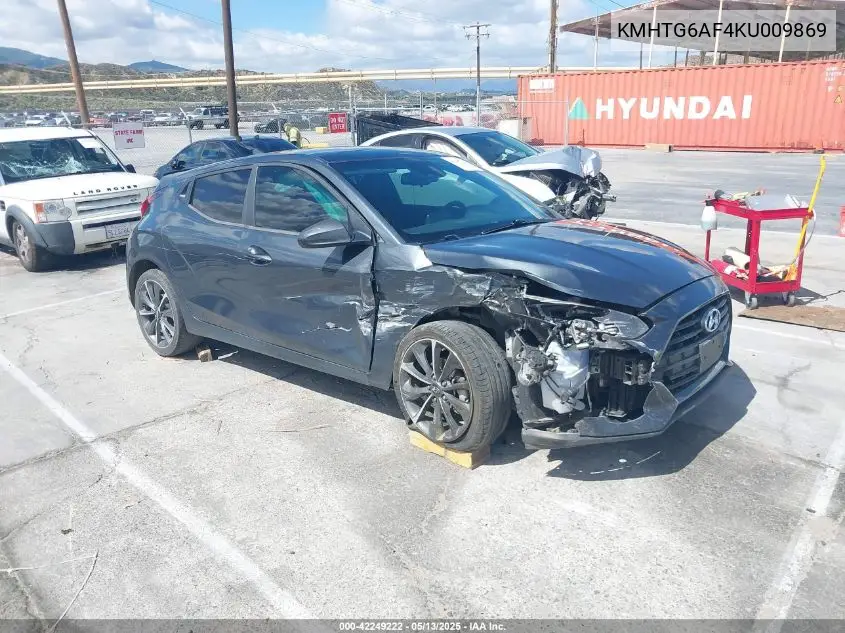 2019 Hyundai Veloster 2.0 Premium VIN: KMHTG6AF4KU009869 Lot: 42249222