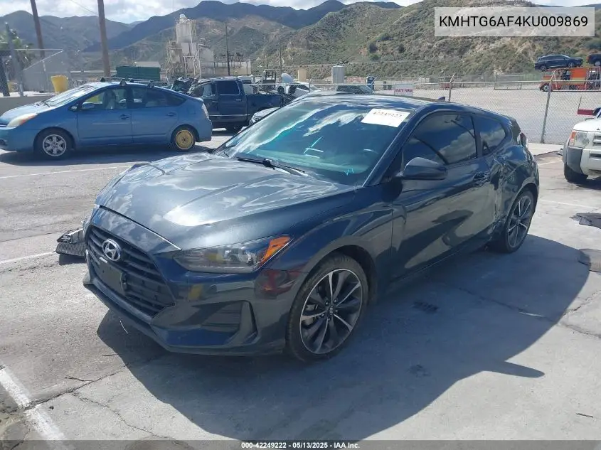 2019 Hyundai Veloster 2.0 Premium VIN: KMHTG6AF4KU009869 Lot: 42249222