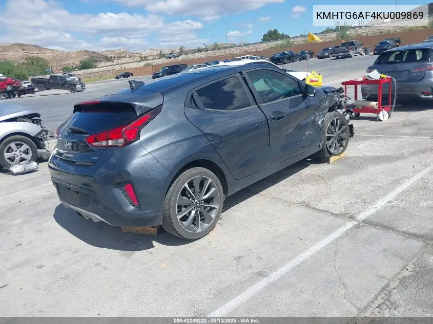 2019 Hyundai Veloster 2.0 Premium VIN: KMHTG6AF4KU009869 Lot: 42249222