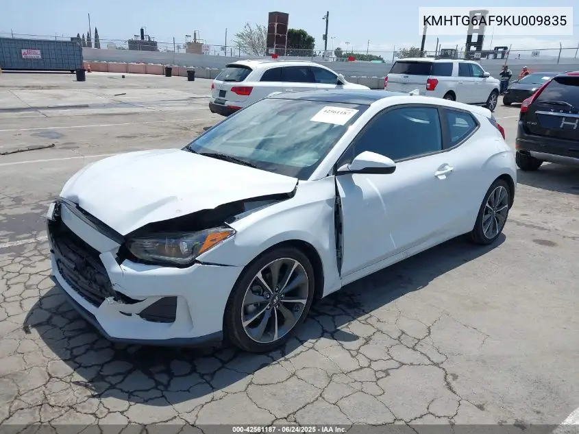 2019 Hyundai Veloster 2.0 Premium VIN: KMHTG6AF9KU009835 Lot: 42561187