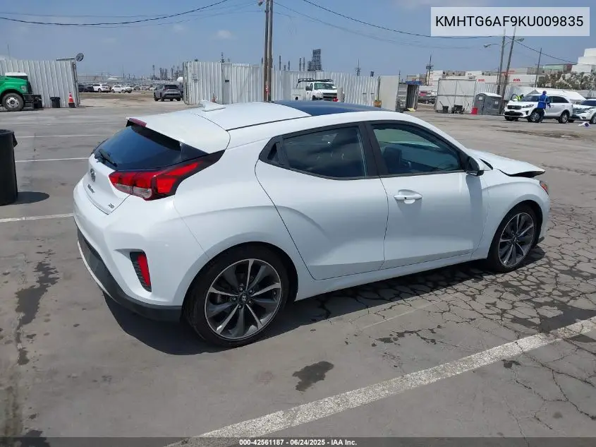 2019 Hyundai Veloster 2.0 Premium VIN: KMHTG6AF9KU009835 Lot: 42561187