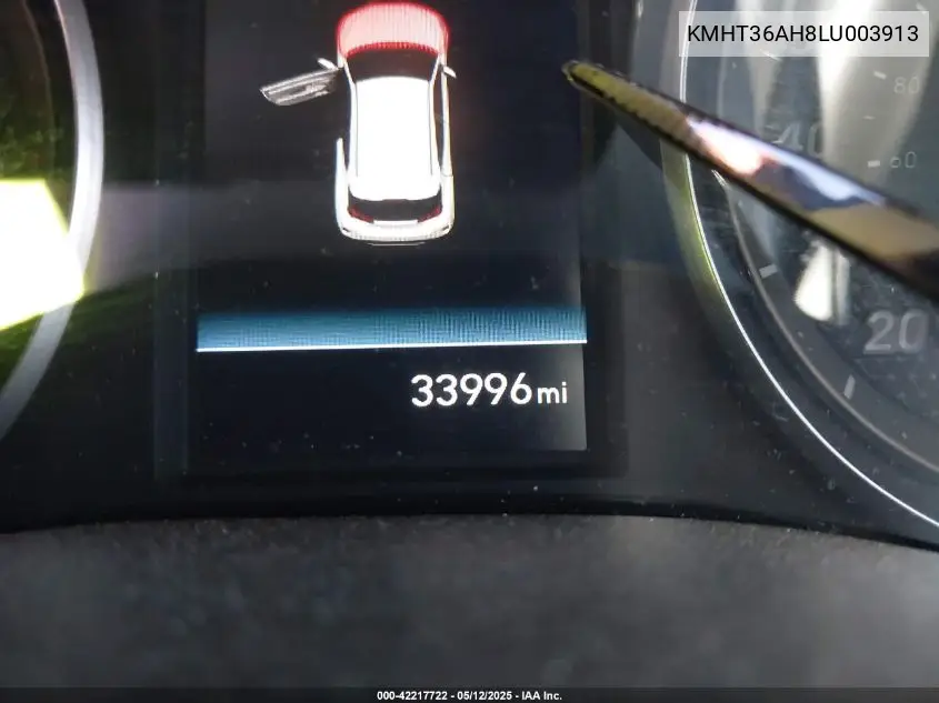 2020 Hyundai Veloster N VIN: KMHT36AH8LU003913 Lot: 42217722