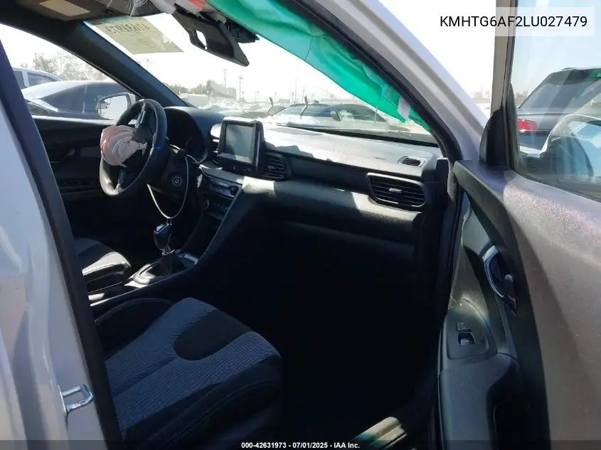 2020 Hyundai Veloster Premium VIN: KMHTG6AF2LU027479 Lot: 42631973