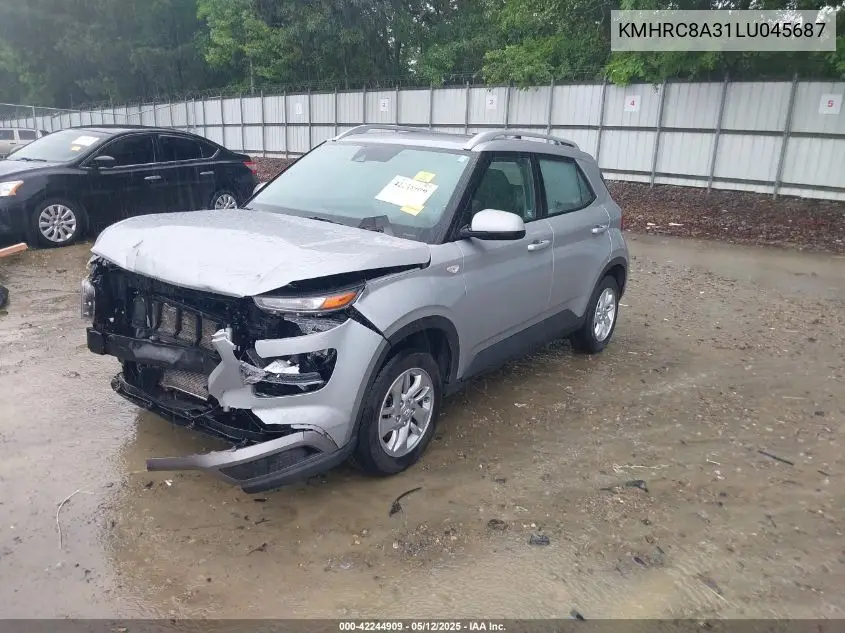2020 Hyundai Venue Sel VIN: KMHRC8A31LU045687 Lot: 42244909