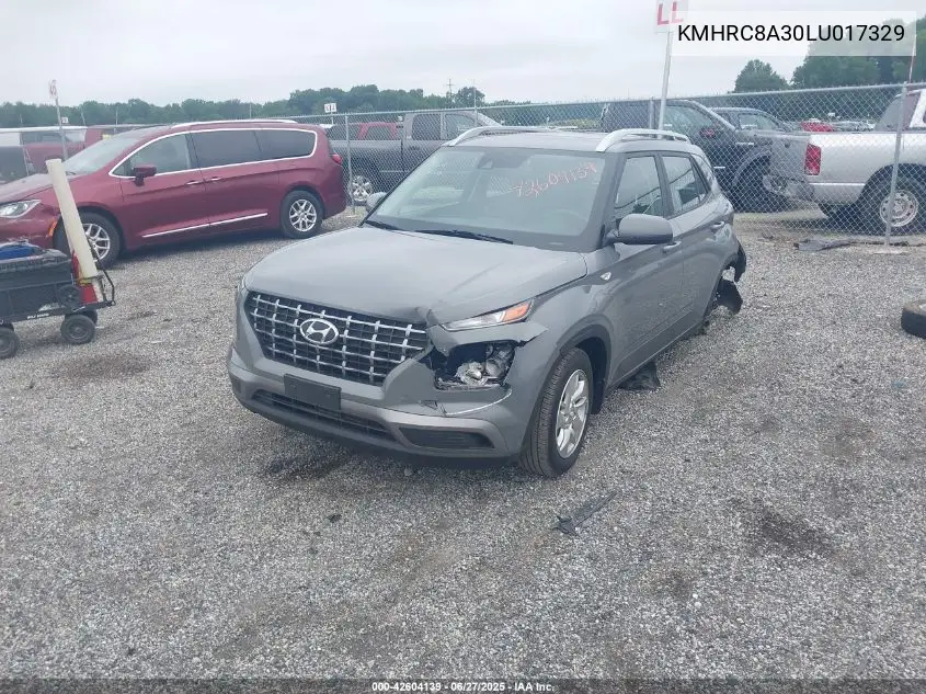 2020 Hyundai Venue Sel VIN: KMHRC8A30LU017329 Lot: 42604139