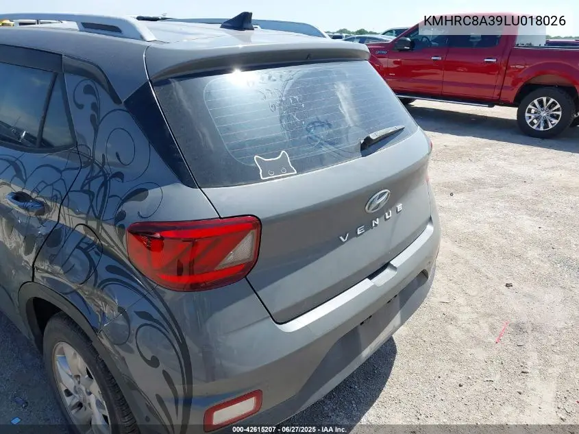 2020 Hyundai Venue Sel/Denim VIN: KMHRC8A39LU018026 Lot: 42615207