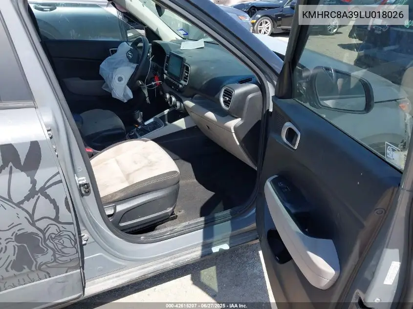 2020 Hyundai Venue Sel/Denim VIN: KMHRC8A39LU018026 Lot: 42615207