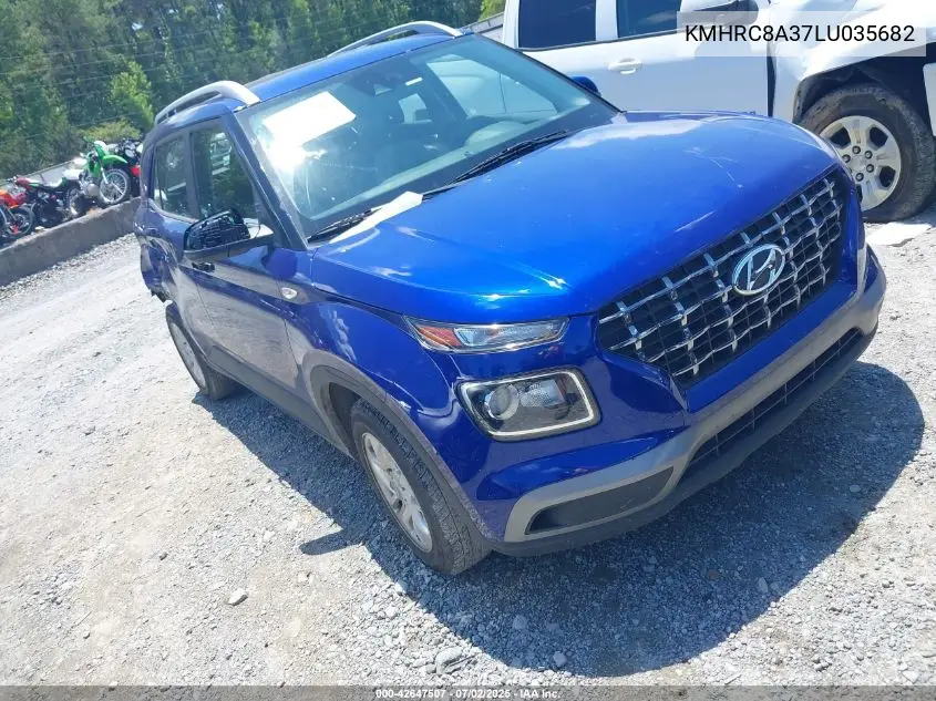 2020 Hyundai Venue Sel VIN: KMHRC8A37LU035682 Lot: 42647507